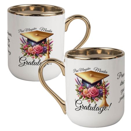 Kubek personalizowany na obronę – Gratulacje dla Magistra, Inżyniera lub Doktora 🎓☕