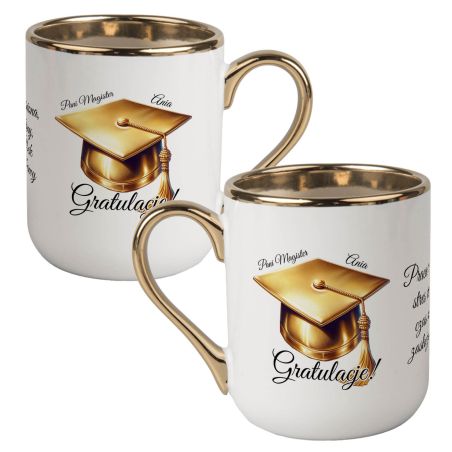 Kubek personalizowany na obronę – Gratulacje dla Magistra, Inżyniera lub Doktora 🎓☕