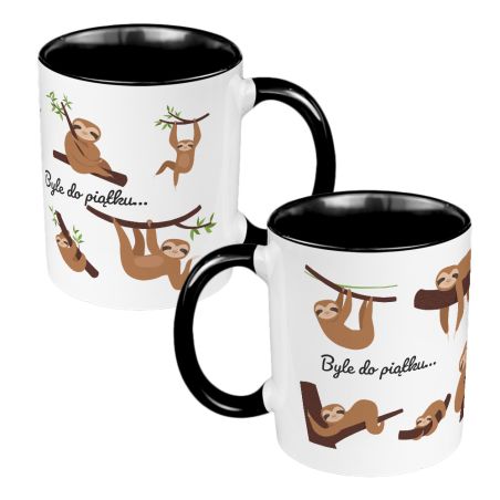 ☕ Kubek „Byle do piątku...” z zabawnymi leniwcami 🦥