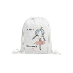 Worek do przedszkola „Kapcie Królewny” – personalizowany...