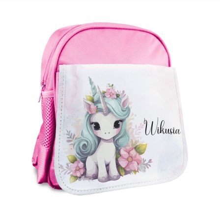 Plecak dla przedszkolaka - Jednorożec Princess (unicorn) - z imieniem.