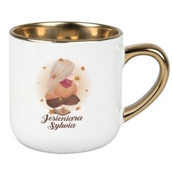 Kubek “Jesieniara” ze złotym uchem – personalizowany 400 m 2