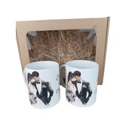 Zestaw kubków 330 ml w pudełku - podziękowanie dla...
