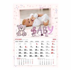 Kalendarz dziecięcy jednodzielny A3 z Twoim zdjęciem.