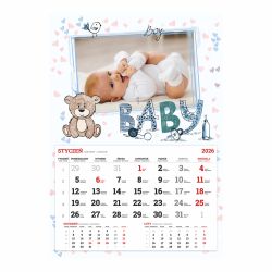 Kalendarz dziecięcy jednodzielny A3 z Twoim zdjęciem. 2