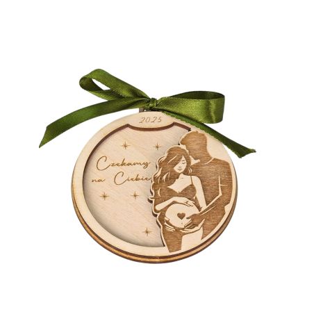 Bombka świąteczna „Czekamy na Ciebie” – dla przyszłych rodziców