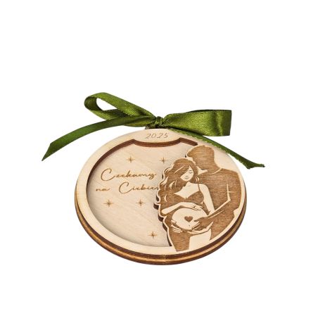 Bombka świąteczna „Czekamy na Ciebie” – dla przyszłych rodziców