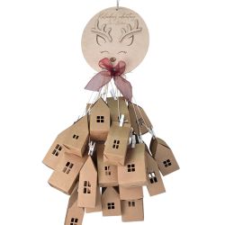 Personalizowany Kalendarz Adwentowy z domkami lub baza...