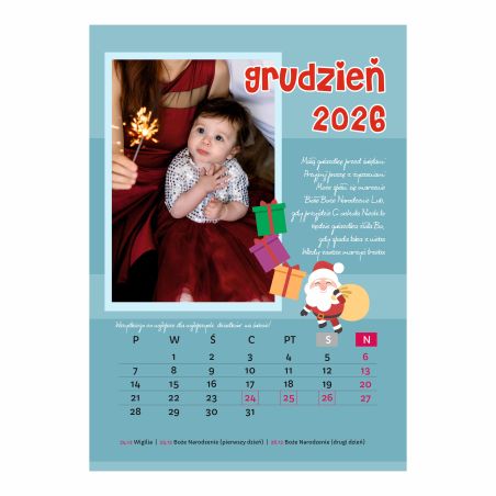 Foto‑Kalendarz ze zdjęciami dla Babci i Dziadka – prezent z sercem!