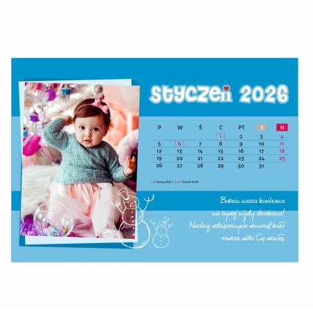 Foto kalendarz ze zdjęciami.