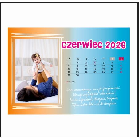 Foto kalendarz ze zdjęciami.