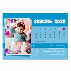 Foto kalendarz ze zdjęciami. 2