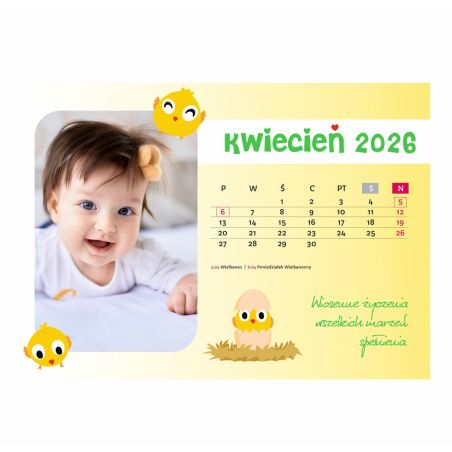 Foto kalendarz ze zdjęciami.