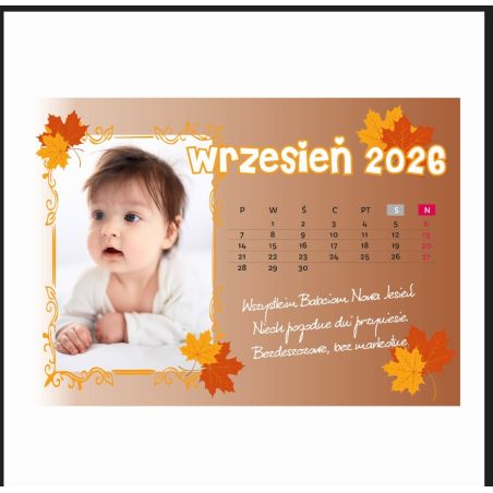 Foto kalendarz ze zdjęciami.