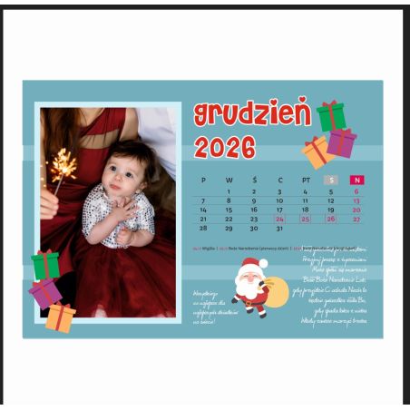 Foto kalendarz ze zdjęciami.