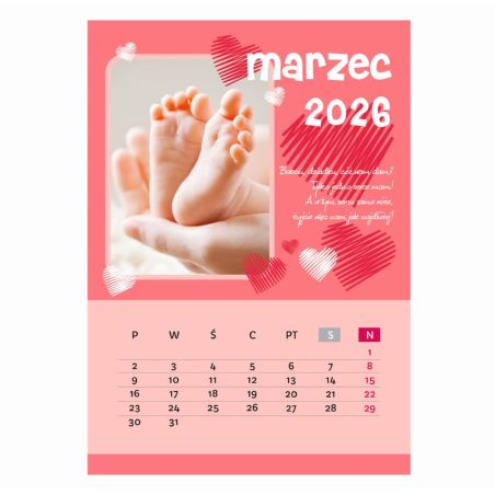 Foto Kalendarz ze zdjęciami specjalnie dla babci i dziadka - wzór 5.