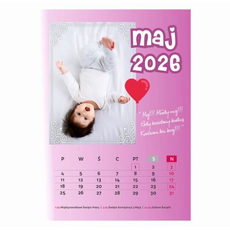 Foto Kalendarz ze zdjęciami specjalnie dla babci i dziadka - wzór 5.