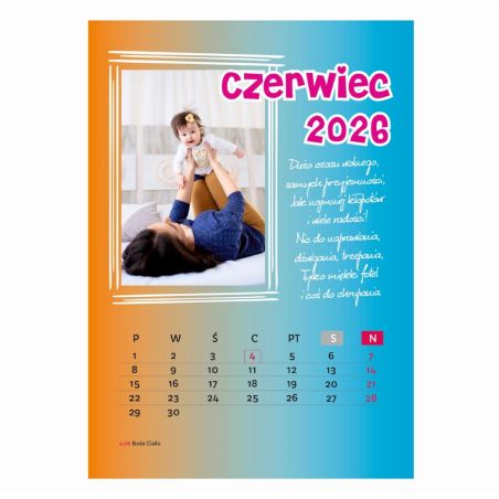 Foto Kalendarz ze zdjęciami specjalnie dla babci i dziadka - wzór 5.