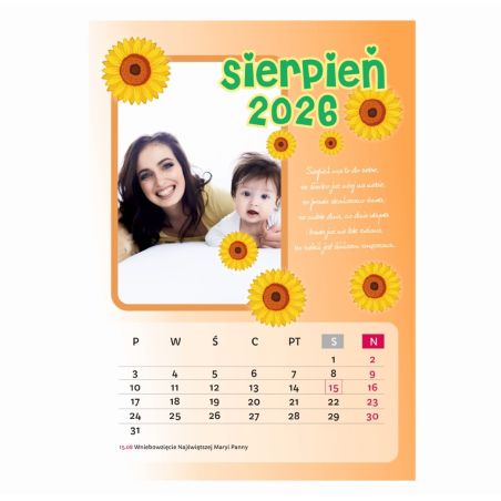 Foto Kalendarz ze zdjęciami specjalnie dla babci i dziadka - wzór 5.