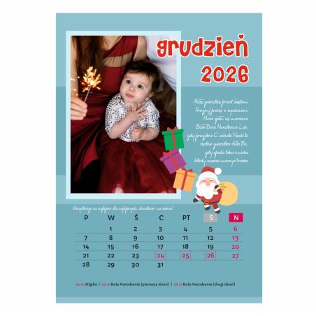 Foto Kalendarz ze zdjęciami specjalnie dla babci i dziadka - wzór 5.