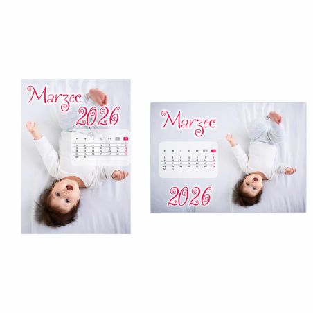 Foto Kalendarz ze zdjęciami - dziecięcy-podaj imię dziecka.
