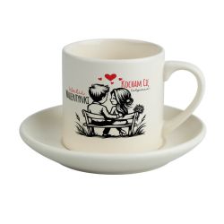 Romantyczna filiżanka z nadrukiem "Kocham Cię Codziennie"...