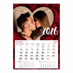 Kalendarz Walentynkowy jednodzielny A3 z Twoim zdjęciem i... 2
