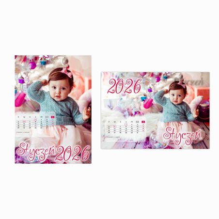 Foto Kalendarz ze zdjęciami - dziecięcy-podaj imię dziecka.