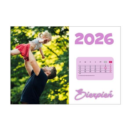 Foto kalendarz ze zdjęciami.