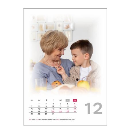 Foto Kalendarz ze zdjęciami Twojej Rodziny, dzieci, przyjaciół czy zwierząt- z dedykacją, świetny na prezent.