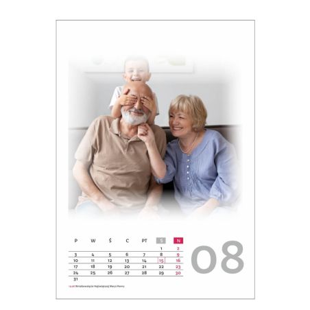 Foto Kalendarz ze zdjęciami Twojej Rodziny, dzieci, przyjaciół czy zwierząt- z dedykacją, świetny na prezent.