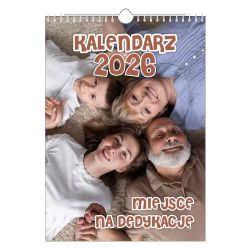 Foto kalendarz ze zdjęciami Twojej Rodziny.