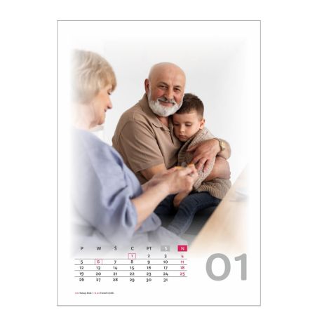 Foto Kalendarz ze zdjęciami Twojej Rodziny, dzieci, przyjaciół czy zwierząt- z dedykacją, świetny na prezent.