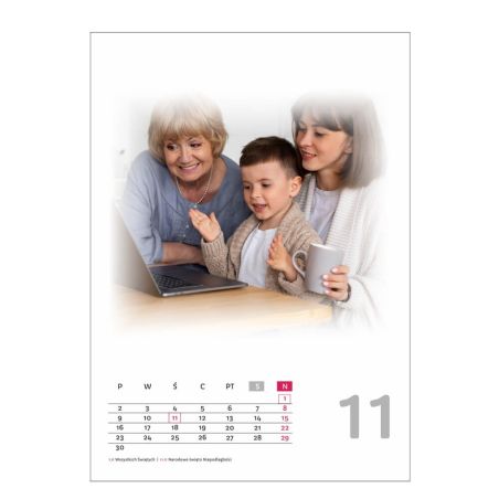Foto Kalendarz ze zdjęciami Twojej Rodziny, dzieci, przyjaciół czy zwierząt- z dedykacją, świetny na prezent.