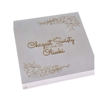 Pudełko na pieniądze z personalizacją i miejscem na zdjęcie – wyjątkowy prezent na Chrzest Święty 👼💝