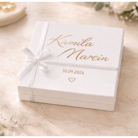Personalizowane pudełko na pieniądze – prezent ślubny 💍✨