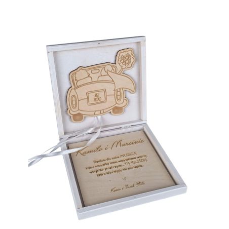 Personalizowane pudełko na pieniądze – prezent ślubny 💍✨