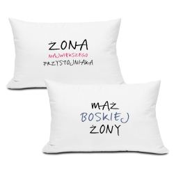 Poduszki dla pary „Żona & Mąż” 💑🛏️