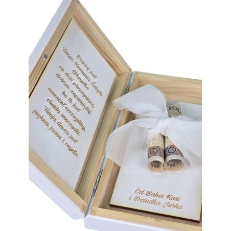 Wyjątkowe pudełko na pieniądze – pamiątka pierwszej Komunii Świętej 🎯