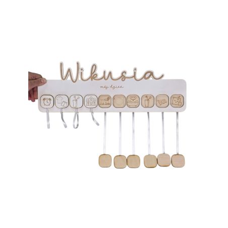 🎯 Tablica plan dnia dziecka – personalizowana 🧸 „MÓJ DZIEŃ”