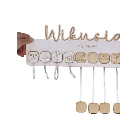 🎯 Tablica plan dnia dziecka – personalizowana 🧸 „MÓJ DZIEŃ”