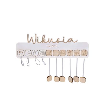 🎯 Tablica plan dnia dziecka – personalizowana 🧸 „MÓJ DZIEŃ”