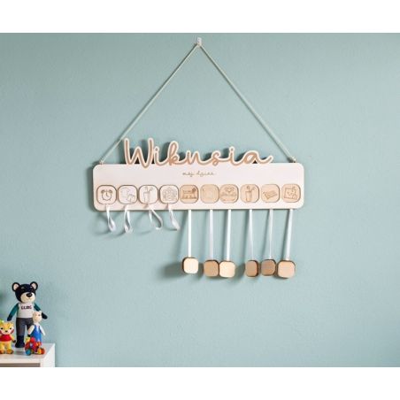 🎯 Tablica plan dnia dziecka – personalizowana 🧸 „MÓJ DZIEŃ”