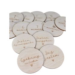 Drewniane tabliczki miesiące dziecka 📸 personalizowane...