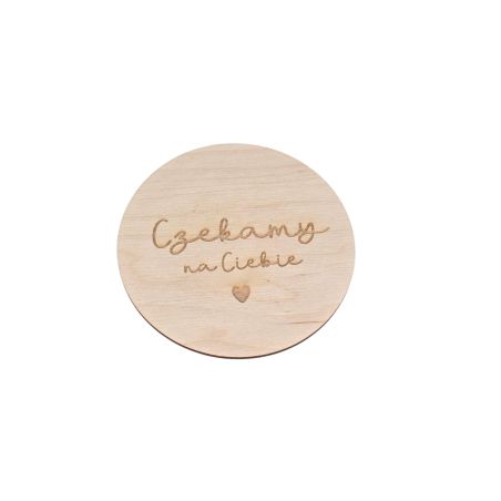 Drewniane tabliczki miesiące dziecka 📸 personalizowane krążki 1–12 miesięcy + imię 🧸 zestaw do zdjęć niemowlaka