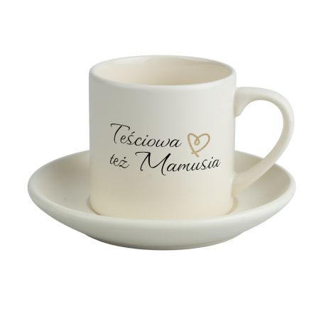 ☕🎁 Filiżanka „Teściowa też Mamusia” – elegancki zestaw prezentowy 🎁☕