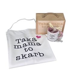 Zestaw prezentowy „Taka mama to skarb” – kubek, fartuszek...