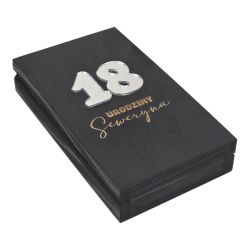 Personalizowane drewniane pudełko na pieniądze – prezent na 18 urodziny 🎁✨