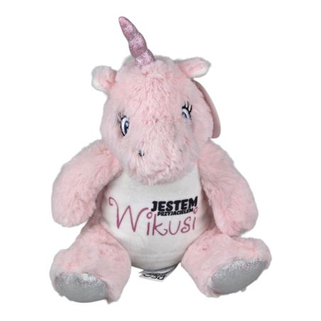 Pluszowy jednorożec z personalizacją 26 cm – wyjątkowy prezent dla dziecka 🦄💖