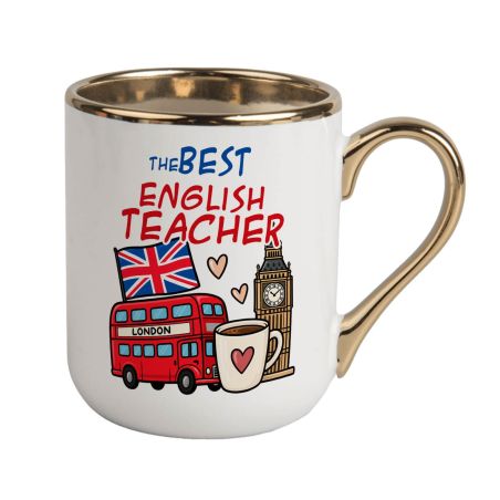 Kubek dla nauczyciela języka angielskiego „The Best English Teacher” 330 ml ❤️